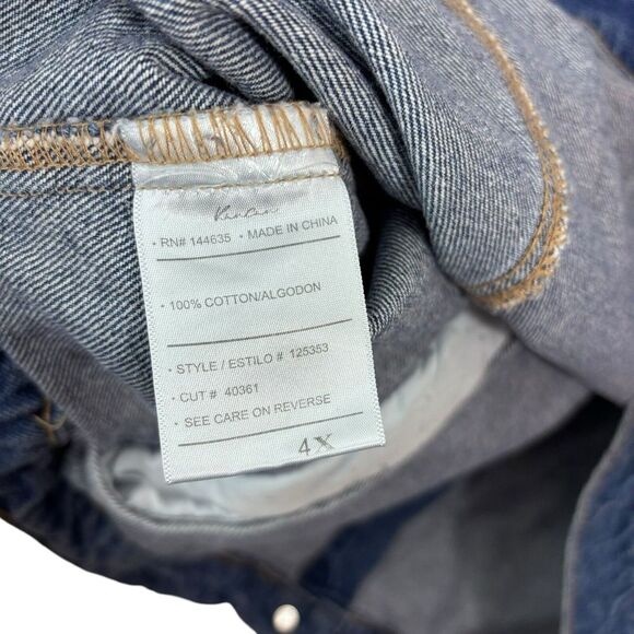 KanCan Plus Size Maurices Jean Jacket Distressed Denim Fall Capsule Size 4X - Picture 8 of 8